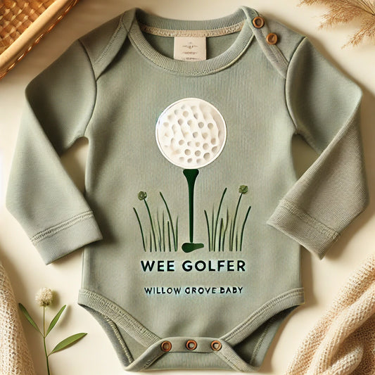 Wee Golfer Organic Cotton Onesie