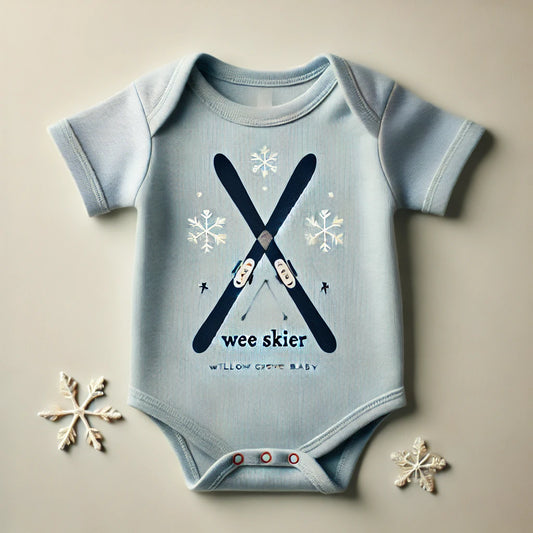 Wee Skier Organic Cotton Onesie